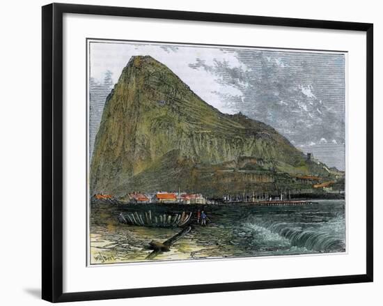 The Rock of Gibraltar, C1880-null-Framed Giclee Print