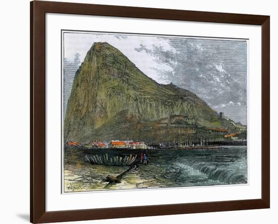 The Rock of Gibraltar, C1880-null-Framed Giclee Print