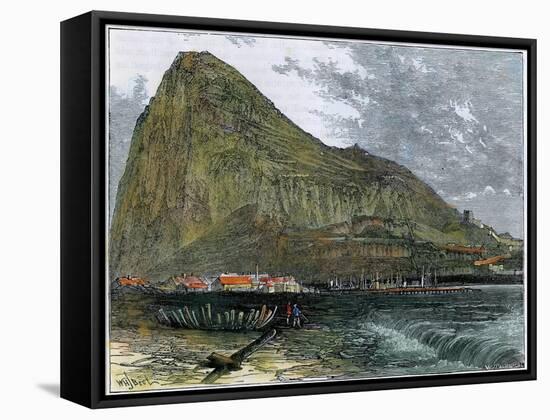 The Rock of Gibraltar, C1880-null-Framed Stretched Canvas