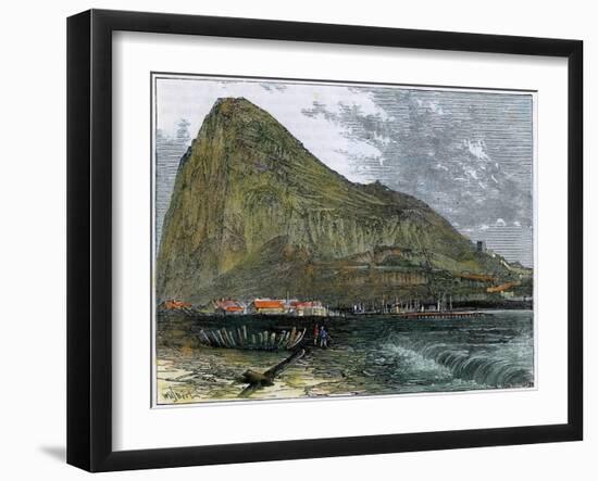 The Rock of Gibraltar, C1880-null-Framed Giclee Print