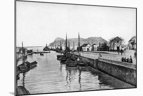 The Rock of Gibraltar from Algeciras, Spain, Early 20th Century-VB Cumbo-Mounted Giclee Print