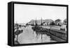 The Rock of Gibraltar from Algeciras, Spain, Early 20th Century-VB Cumbo-Framed Stretched Canvas