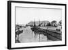 The Rock of Gibraltar from Algeciras, Spain, Early 20th Century-VB Cumbo-Framed Giclee Print