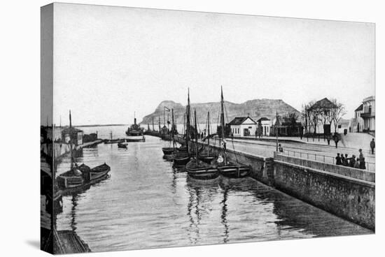 The Rock of Gibraltar from Algeciras, Spain, Early 20th Century-VB Cumbo-Stretched Canvas