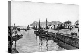 The Rock of Gibraltar from Algeciras, Spain, Early 20th Century-VB Cumbo-Stretched Canvas