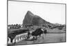 The Rock of Gibraltar from La Linea Bull Ring, Spain, Early 20th Century-VB Cumbo-Mounted Giclee Print