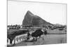 The Rock of Gibraltar from La Linea Bull Ring, Spain, Early 20th Century-VB Cumbo-Mounted Giclee Print