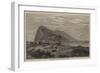 The Rock of Gibraltar, from the Mainland-null-Framed Giclee Print