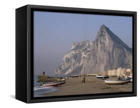 The Rock of Gibraltar, Mediterranean-Charles Bowman-Framed Stretched Canvas