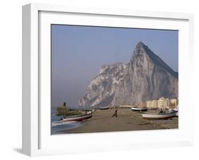 The Rock of Gibraltar, Mediterranean-Charles Bowman-Framed Photographic Print