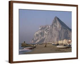 The Rock of Gibraltar, Mediterranean-Charles Bowman-Framed Photographic Print