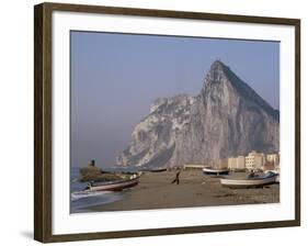 The Rock of Gibraltar, Mediterranean-Charles Bowman-Framed Photographic Print