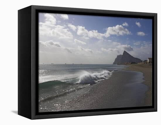 The Rock of Gibraltar, Mediterranean-Charles Bowman-Framed Stretched Canvas