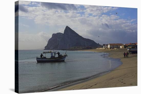 The Rock of Gibraltar, Mediterranean-Charles Bowman-Stretched Canvas