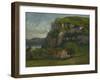 The Rock of Hautepierre, C.1869-Gustave Courbet-Framed Giclee Print