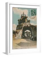 The Rock of the Blessed Virgin in Biarritz, France. Postcard Sent in 1913-French Photographer-Framed Giclee Print