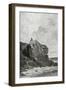 The Rock of the Exiled in Jersey, 19th Century-Fortune Louis Meaulle-Framed Giclee Print