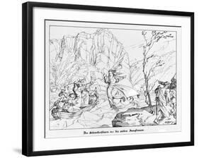 The Rock of the Seven Sisters-Alfred Rethel-Framed Giclee Print