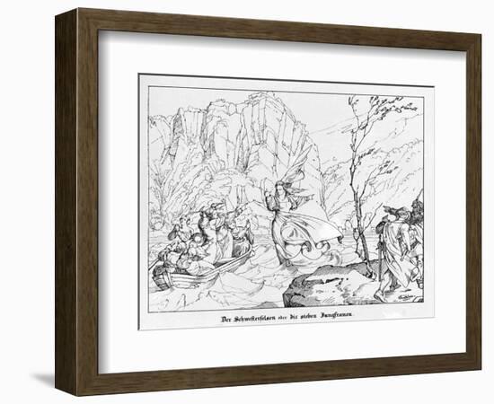 The Rock of the Seven Sisters-Alfred Rethel-Framed Giclee Print