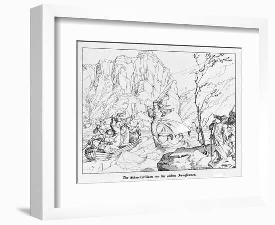 The Rock of the Seven Sisters-Alfred Rethel-Framed Giclee Print