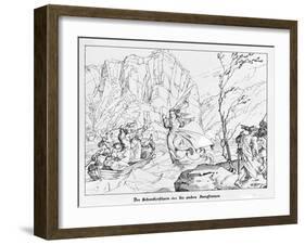 The Rock of the Seven Sisters-Alfred Rethel-Framed Giclee Print