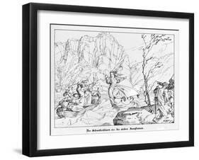 The Rock of the Seven Sisters-Alfred Rethel-Framed Giclee Print