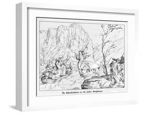 The Rock of the Seven Sisters-Alfred Rethel-Framed Giclee Print