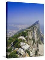 The Rock's Peak, Gibraltar, Bay of Algeciras, Mediterranean Sea, Europe-Charles Bowman-Stretched Canvas