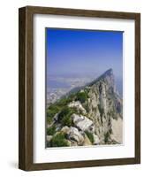 The Rock's Peak, Gibraltar, Bay of Algeciras, Mediterranean Sea, Europe-Charles Bowman-Framed Photographic Print