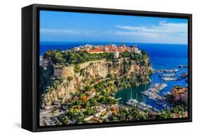 The Rock The City Of Principaute Of Monaco And Monte Carlo In The South Of France-OSTILL-Framed Stretched Canvas