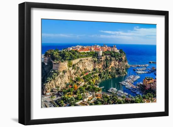 The Rock The City Of Principaute Of Monaco And Monte Carlo In The South Of France-OSTILL-Framed Photographic Print