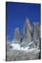 The rock towers that give the Torres del Paine range its name, Torres del Paine National Park, Pata-Alex Robinson-Stretched Canvas