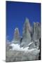 The rock towers that give the Torres del Paine range its name, Torres del Paine National Park, Pata-Alex Robinson-Mounted Photographic Print