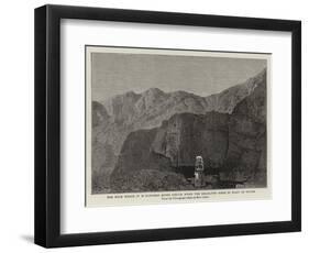 The Rock Which it Is Supposed Moses Struck When the Israelites Were in Want of Water-null-Framed Premium Giclee Print