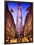 The Rockefeller Center with Christmas Decoration at Nightfall-Philippe Hugonnard-Framed Photographic Print