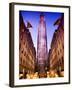 The Rockefeller Center with Christmas Decoration at Nightfall-Philippe Hugonnard-Framed Photographic Print