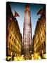 The Rockefeller Center with Christmas Decoration at Nightfall-Philippe Hugonnard-Stretched Canvas