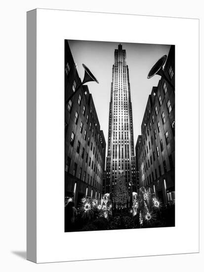 The Rockefeller Center with Christmas Decoration at Nightfall-Philippe Hugonnard-Stretched Canvas