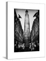 The Rockefeller Center with Christmas Decoration at Nightfall-Philippe Hugonnard-Stretched Canvas