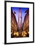 The Rockefeller Center with Christmas Decoration at Nightfall-Philippe Hugonnard-Framed Art Print