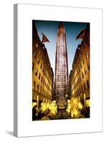 The Rockefeller Center with Christmas Decoration at Nightfall-Philippe Hugonnard-Stretched Canvas