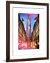 The Rockefeller Center with Christmas Decoration at Nightfall-Philippe Hugonnard-Framed Art Print