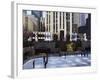 The Rockefeller Center with Famous Ice Rink in the Plaza, Manhattan, New York City, USA-Amanda Hall-Framed Photographic Print