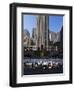 The Rockefeller Center with Ice Rink in the Plaza, Manhattan, New York City, USA-Amanda Hall-Framed Photographic Print