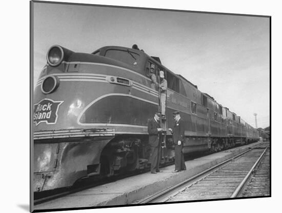 The Rocket Sitting at the Rock Island Train Station-Sam Shere-Mounted Photographic Print