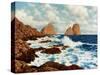 The Rocks at Capri (Les Rochers a Capri)-Iwan Choultse-Stretched Canvas