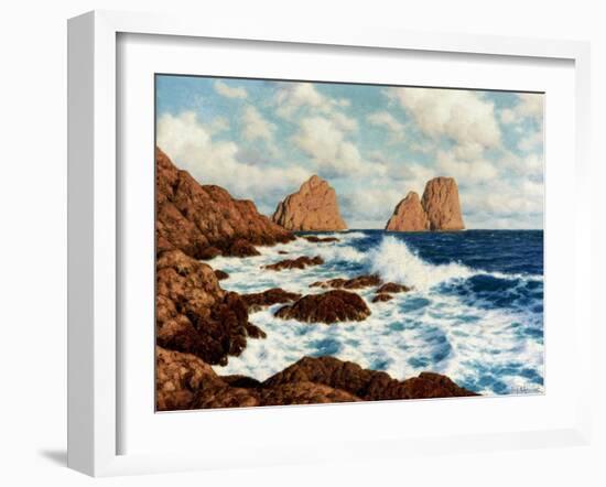 The Rocks at Capri (Les Rochers a Capri)-Iwan Choultse-Framed Giclee Print