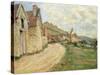 The Rocks at Falaise-Claude Monet-Stretched Canvas