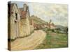 The Rocks at Falaise-Claude Monet-Stretched Canvas