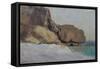 The Rocks at Vallieres, Near Royan-Odilon Redon-Framed Stretched Canvas